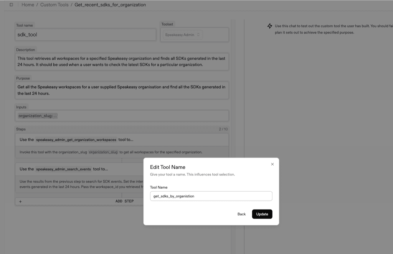 Tool variations for Custom tools